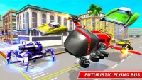 Ônibus elétrico Jogos de Vôo - Flying Bus Games 3D Screen Shot 7