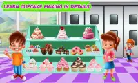 Colorful Cupcake Maker Factory: Bakery Shop Games Screen Shot 2