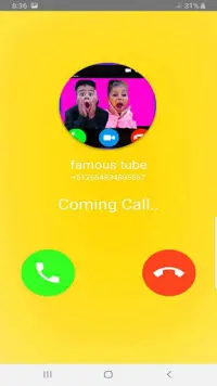 chat contact call famous tube family chat prank Screen Shot 0