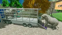 जंगली पशु ट्रक सिम्युलेटर: पशु परिवहन खेल Screen Shot 0