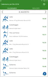 Calendario per Rio 2016 Screen Shot 9