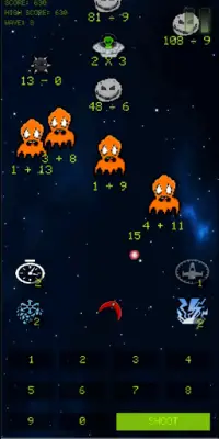 Galaxy Math: Retro Screen Shot 1