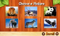 Animaux Sauvages Puzzles Jeux Screen Shot 1