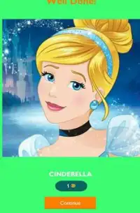 Disney Princess Cinderella Quiz Game Screen Shot 2
