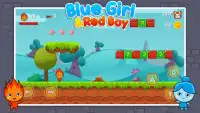 Blue girl and Red Boy Adventure Screen Shot 1