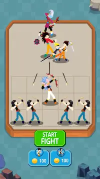 Stickman Warriors - Merge Hero Screen Shot 5