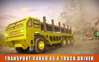 Uzun ağır kamyon kargo sürücü simülasyon 2018 Screen Shot 0