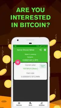 Remote Bitcoin Server Miner - Get free BTC Screen Shot 0