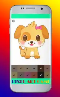 Hund Zeichnen Farbe nach Anzahl Pixel Art 2018 Screen Shot 3