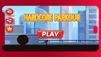 Hardcore Parkour - Building Jump & Running Game Screen Shot 0