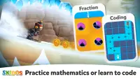 1st 2nd 3rd Grade Math Games for Kids: Snow Racing Screen Shot 2