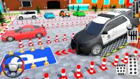 पुलिस प्राडो गाड़ी पार्किंग 3D Screen Shot 1