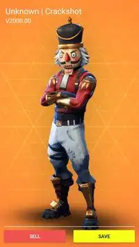 Skins from Fortnite Simulator (Loot Llamas open) Screen Shot 2