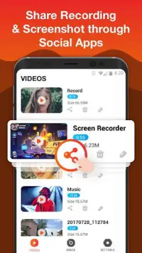 مسجل الشاشة لعبة، مكالمة فيديو — Screen Recorder Screen Shot 3