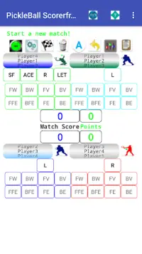 PickleBall Match Stats, Scorer Free Screen Shot 0