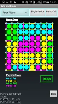 Mobile Dots and Boxes Game Screen Shot 1