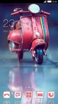 Cute Motorbike CLauncher Theme Screen Shot 0
