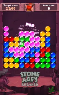 Stone Age Bubble Popper Screen Shot 4