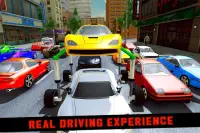 Elevated Car Racing Speed Driving Parking Game Screen Shot 0