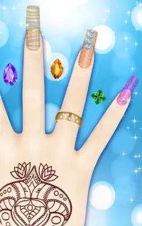 Jogos de Nail Salon Fashion Manicure Girls Screen Shot 2