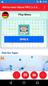 Suchsel Lernspiel Rätsel Wörterraten Deutsch Screen Shot 2
