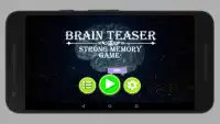 Brain Teaser : Strong Memory Game Screen Shot 0