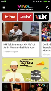 VIVA - Berita Terbaru - Streaming tvOne & ANTV Screen Shot 0
