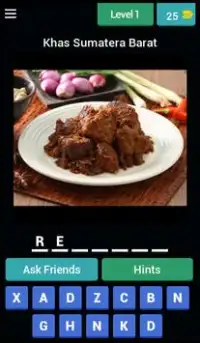 Indonesian Foods Quiz Screen Shot 1