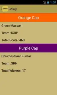 IPL 2014 Cricket app-Crik@ Screen Shot 7