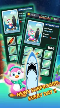 Dream Penguin: Free Surf Game Screen Shot 4