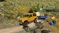 Offroad Cargo Trailer Jeep - Drive Uphill Prado Screen Shot 14