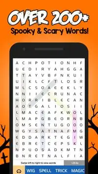 Halloween Word Search Puzzle Screen Shot 2