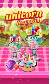 Unicorn Rainbow Ice Cream Maker: Carnival Makanan Screen Shot 4