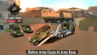 Offroad US Army Transporter Truck Driving Games Screen Shot 3
