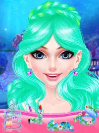 Mermaid Princess Fashion Doll Makeup Salon Screen Shot 3