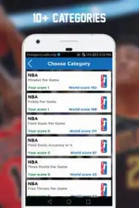 NBA Quiz : Trivia Game - Higher or Lower Game Screen Shot 1