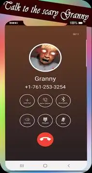 video call and chat simulation with granny's Screen Shot 5