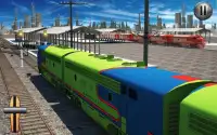 Trein Het rijden Simulator USA: Trein Spellen 3D Screen Shot 2