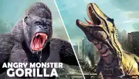 Angry Monster Gorilla - King Fighting Kong Games Screen Shot 0