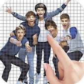 One Direction Color by Number - Pixel Art Game