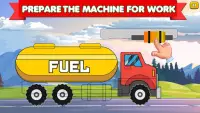 Vrachtwagens puzzel voor Kids Leren Spelen Screen Shot 0
