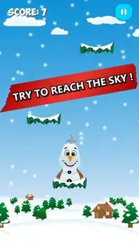 Snowman Fly ! Screen Shot 1