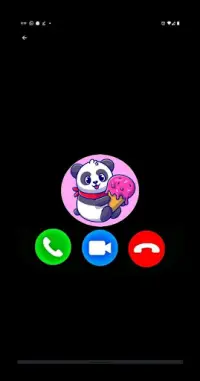 Fake Call From Baby Panda Prank Simulator Screen Shot 0