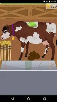Leite de vaca fazenda jogo Screen Shot 2