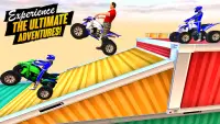 ATV quad bike trek mustahil stunts game balap Screen Shot 1