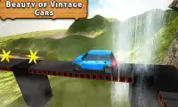 Vintage Car Impossible Driving - Cross 3D Bridge Screen Shot 5