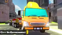 शहर के कार्गो ट्रक परिवहन 3D Screen Shot 2