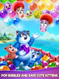 Bubble Shooter: Cat Pop Island Screen Shot 0