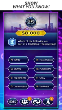Official Millionaire Game Screen Shot 0