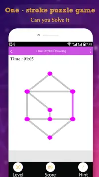 One Touch Connect dots - one stroke puzzle game Screen Shot 0